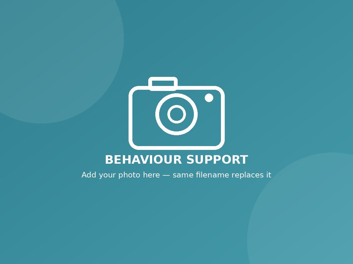 Behaviour support — placeholder, replace with your own photo