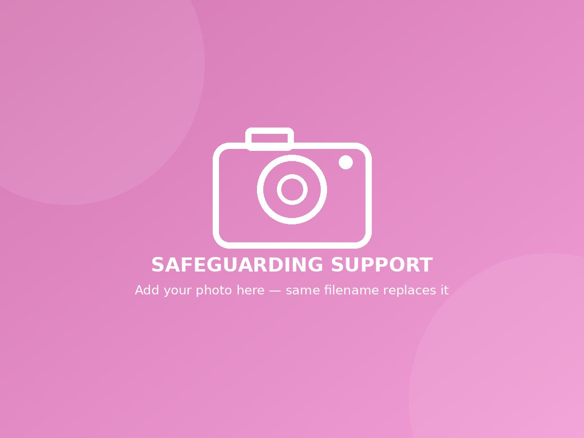 Safeguarding support — placeholder, replace with your own photo